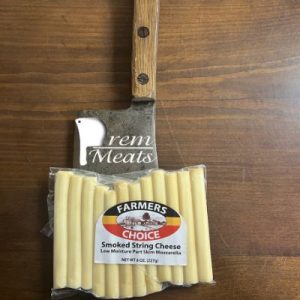 Prem Meats Farmers Choice Low Moisture Part Skim Mozzarella Smoked String Cheese